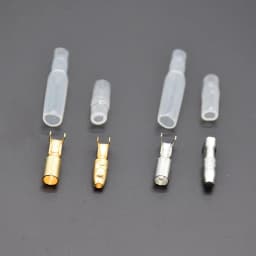 100pcs/25set Car Auto Motorcycle Bullet Terminals 4mm Male Female Wire Bullet Crimp Connectors Terminal With Insulation Sheath