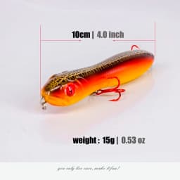 10cm 15g Top Water Pencil Wobblers Fishing Lure for Fishing Lizard Imitate Popper 7 Color Fake Leurre Walk the Dog Hard Lure
