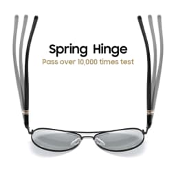 VIVIBEE Photochromic Sunglasses Mens Aviation Polarized UV400 Day and Night Vision Driving Sun Glasses Women Titanium Goggles