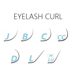 GLAMLASH Mix 7~15/15-20/20-25mm Handmade Korean Pbt J/B/C/D/L/LU(M) CURL Eyelash Extension Natural Soft Faux Mink Lash