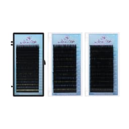 GLAMLASH Mix 7~15/15-20/20-25mm Handmade Korean Pbt J/B/C/D/L/LU(M) CURL Eyelash Extension Natural Soft Faux Mink Lash