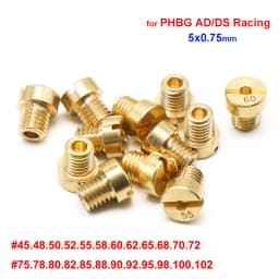 ZSDTRP Carburetor Idle Main jet For PHBG Carburetor Jets For Dellorto PHBG Carb Main Injector Dellort 1486 Idle Pilot Main Jet