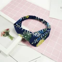 multiple styles Hair Accessories Print Dot Flamingo Headbands for Women Retro Cross Knot Head Wrap Turban Hairbands