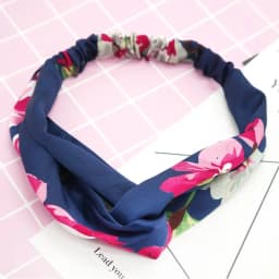 multiple styles Hair Accessories Print Dot Flamingo Headbands for Women Retro Cross Knot Head Wrap Turban Hairbands