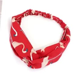 multiple styles Hair Accessories Print Dot Flamingo Headbands for Women Retro Cross Knot Head Wrap Turban Hairbands