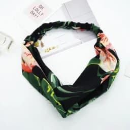 multiple styles Hair Accessories Print Dot Flamingo Headbands for Women Retro Cross Knot Head Wrap Turban Hairbands