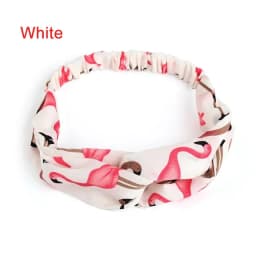 multiple styles Hair Accessories Print Dot Flamingo Headbands for Women Retro Cross Knot Head Wrap Turban Hairbands