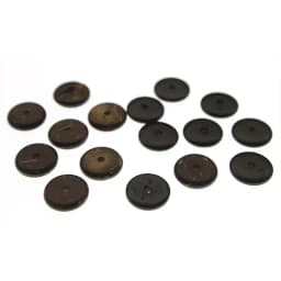 100-150pcs 4 6 8 10 12 14 mm Natural Wood Coconut Shell Beads Flat Round Rondelle Spacer Bead for DIY Jewelry Making Findings