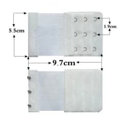 1PC Bra Extenders Strap 2 Rows 3 Rows 4 Rows Women Ajustable Intimates Lengthened Bra Hook Buckle Bra Extension Belt 2026