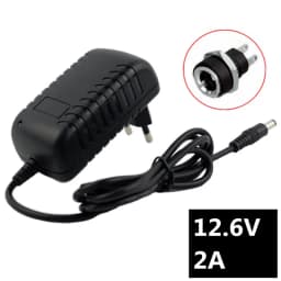 12.6V 2A 18650 Lithium Battery Charger For 12V 3Series Li-ion Battery Polymer Smart Charger 18650 Battery Pack 5.5mm X 2.1mm DC