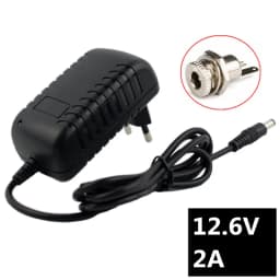 12.6V 2A 18650 Lithium Battery Charger For 12V 3Series Li-ion Battery Polymer Smart Charger 18650 Battery Pack 5.5mm X 2.1mm DC