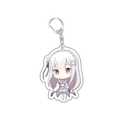 Re:Life in A Different World From Zero Ram Rem Cute Keychain Emilia Beatrice Keyring Natsuki Subaru Bag Tag Cos Baji Accessory
