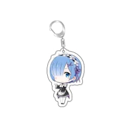 Re:Life in A Different World From Zero Ram Rem Cute Keychain Emilia Beatrice Keyring Natsuki Subaru Bag Tag Cos Baji Accessory