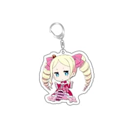 Re:Life in A Different World From Zero Ram Rem Cute Keychain Emilia Beatrice Keyring Natsuki Subaru Bag Tag Cos Baji Accessory