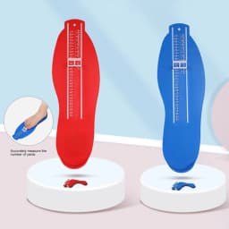 Portable UK/EU Size Foot Measure Gauge Device Shoes Size Measuring Ruler Hanging Design Foot Care Adult Foot Length Ruler