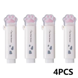 4PCS Children's School Rubber Eraser Pencil Stationery for School Eraser Foot for Kids Kawaii Eraser XPC01