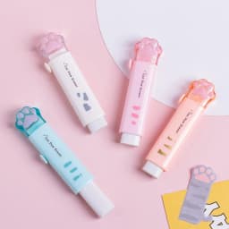 4PCS Children's School Rubber Eraser Pencil Stationery for School Eraser Foot for Kids Kawaii Eraser XPC01