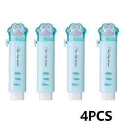 4PCS Children's School Rubber Eraser Pencil Stationery for School Eraser Foot for Kids Kawaii Eraser XPC01