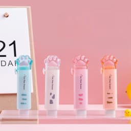 4PCS Children's School Rubber Eraser Pencil Stationery for School Eraser Foot for Kids Kawaii Eraser XPC01