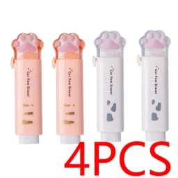 4PCS Children's School Rubber Eraser Pencil Stationery for School Eraser Foot for Kids Kawaii Eraser XPC01