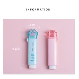 4PCS Children's School Rubber Eraser Pencil Stationery for School Eraser Foot for Kids Kawaii Eraser XPC01