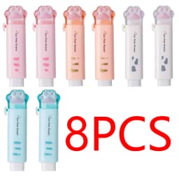 4PCS Children's School Rubber Eraser Pencil Stationery for School Eraser Foot for Kids Kawaii Eraser XPC01