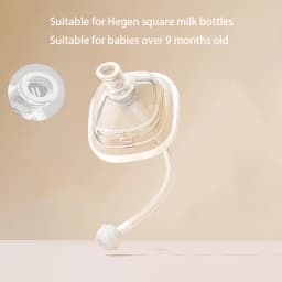 Suitable for hegen bottle accessories/cup cover/handle/nipple/square bottle universal