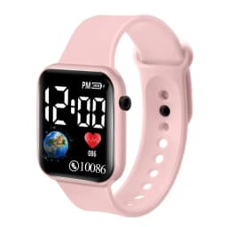 YIKAZE Kids Watches LED Digital Kids Watch Silicone Strap Cartoon Electronic Wristwatch Sports Clock for Boys and Girls Gifts