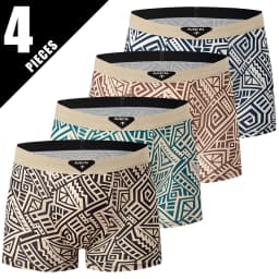 4/10 Piece Set Of Men's Casual And Fashionable Underwear Comfortable Boxer Shorts Youth Plus Size Sports Cycling Elastic Shorts