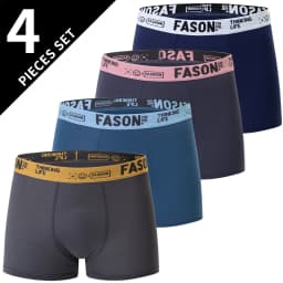 4/10 Piece Set Of Men's Casual And Fashionable Underwear Comfortable Boxer Shorts Youth Plus Size Sports Cycling Elastic Shorts