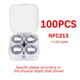 100pcs/box] nfc sticker tag, NFC tag, usable phone, ISO144443A, 13.56MHz, Ntag213 114 bytes