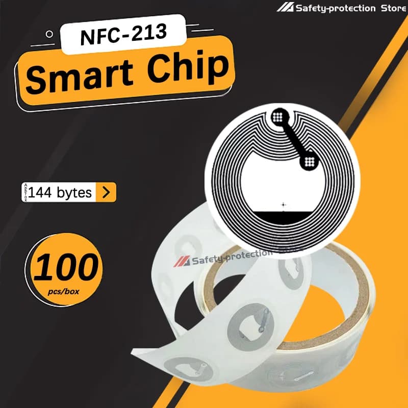 100pcs/box] nfc sticker tag, NFC tag, usable phone, ISO144443A, 13.56MHz, Ntag213 114 bytes