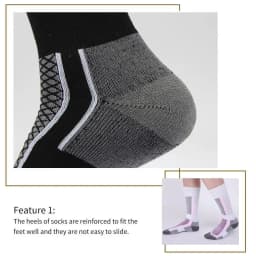 DIZETION 1 Pair Winter Warm Thickening Ski Stockings Hiking Socks For Women Men Children Anti-Cold Outdoor High Sports Stockings