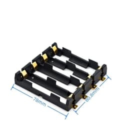 18650 SMT Battery Holder 18650 SMD Battery Box Storage Case Container Power Bank With Bronze Pins Rechargeable SMT 1x2x3x4x