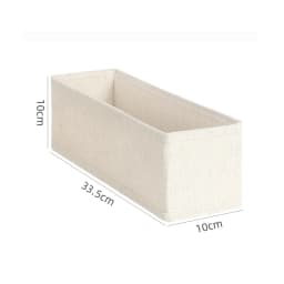 Tianshan Cotton and Linen Sock Box Underwear Storage Folding Washable Storage Basket Household Drawer Style Storage Box