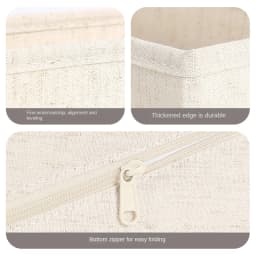 Tianshan Cotton and Linen Sock Box Underwear Storage Folding Washable Storage Basket Household Drawer Style Storage Box