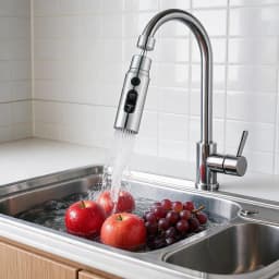 3 Modes Kitchen Faucet Aerator, Anti-Splash Tap Extender Booster Sprayer, Water Saving Faucet Filter Nozzle for Kitchen Bathroom