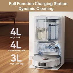 JONR Robot Vacuum P20 Pro International Edition Mopping Vacuuming Drying Wipes Automatic Cleaning Dust Collecting Drainage Water