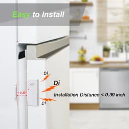 Hollarm Delay Refrigerator Alarms 3/15/30/60 Seconds Adjustable Freezer Door Alarm Wireless Window Door Opening Sensor Loud 90dB
