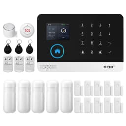 PGST WiFi 4G Home Alarm Security System Set Alexa Automation Alarm Security Protection Door Motion Works with Tuya Smart Life