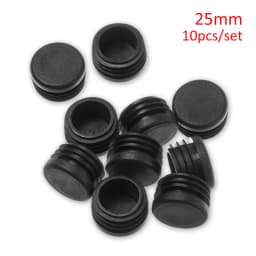 10pcs Black Plastic Round Chair Leg Caps Anti-slip Pad Non-Slip Furniture Feet Floor Covers Blanking End Caps Furniture Accessor