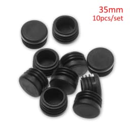 10pcs Black Plastic Round Chair Leg Caps Anti-slip Pad Non-Slip Furniture Feet Floor Covers Blanking End Caps Furniture Accessor