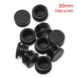 10pcs Black Plastic Round Chair Leg Caps Anti-slip Pad Non-Slip Furniture Feet Floor Covers Blanking End Caps Furniture Accessor