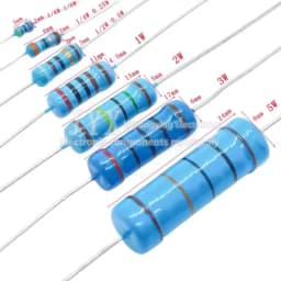 100PCS 1/4W Carbon Film Resistor 5% 0.25W 0R-22M 0 2.2 10 100 120 150 220 270 330 470 1K 2.2K 4.7K 10K 100K 470K 1M 10M 20M ohms