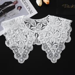 Summer Knitted Hollow Thin Lace Fake Collar Shawl Pullover Short Suspender Skirt False Collar Detachable Collars Sun Protection