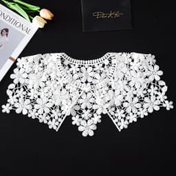 Summer Knitted Hollow Thin Lace Fake Collar Shawl Pullover Short Suspender Skirt False Collar Detachable Collars Sun Protection