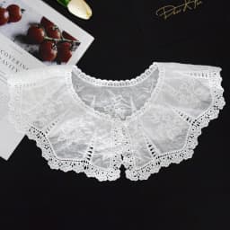 Summer Knitted Hollow Thin Lace Fake Collar Shawl Pullover Short Suspender Skirt False Collar Detachable Collars Sun Protection