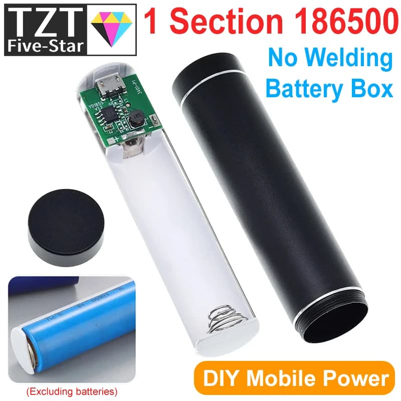 1/3PCS Metal Power Bank DIY Kit Storage Case Box Free welding Suit 1X 18650 Battery 5V 1A USB External Charger smart phone
