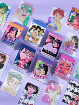 Yoofun 50pcs Kawaii Stickers Japanese Washi Paper Sticker Cartoon Sticker for Scrapbooking Journals Cute Stationery