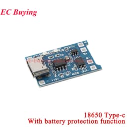 20Pcs/1pc 5V 1A Micro/Type-c/Mini 18650 TP4056 4056A Lithium Battery Charger Module Charging Board Protection Function Li-ion